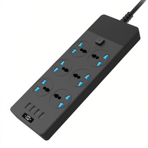 TB-T12 3000W <b>Smart</b> Power Socket <b>Plug</b> 2m 4 USB Ports Fireproof Multifunction 6 Jack EU <b>Plug</b> - Product Image 2