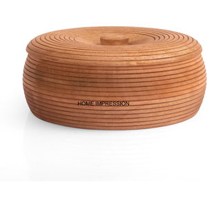 Boîte de conservation alimentaire en bois brun foncé moderne, écologique, lavable au lave-vaisselle, pour table à manger à domicile, roti pas cher - Product Image 4