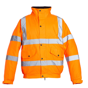 Chaqueta de Trabajo de Seguridad Impermeable de Alta Visibilidad Naranja Black Rock, ANSI Clase 2, para Hombre y Mujer, Logotipo Personalizable, Reflectante, OEM - Product Image 1
