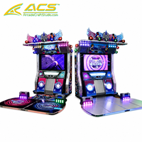 Machine de jeu d'arcade ACS Dual Dance, plateforme interactive de rythme, équipement de divertissement commercial pour lieux intérieurs