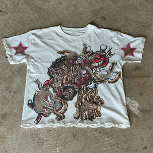 Top Trending Summer Men's T-Shirt Basic Crew Neck Manga corta Color sólido Serigrafía Custom Wholesale Basic Crew Neck T-Shirt - Product Image 6