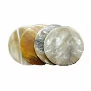 Sous-verres en corne de qualité durable Tapis et coussinets Ustensiles de cuisine Dessous de verre de table par l'artisanat en croissant - Product Image 2