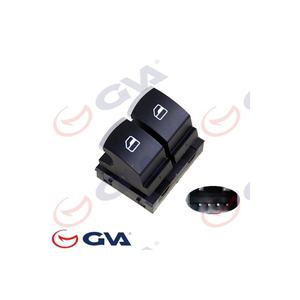 Interruptor de Ventana Delantero Derecho/Izquierdo Cromado Doble para Todos los Modelos VW 09-12, Interruptores Automáticos 5k3959857a 5k395985 - Product Image 1