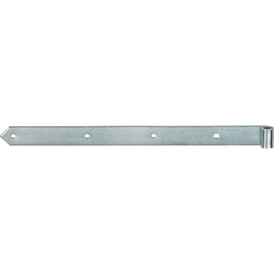 Sangle à charnière en acier zingué bleu VORMANN, usage moyen, largeur 37 mm, longueur 400 mm, épaisseur 5 mm, lot de 10 pour portes et fenêtres - Product Image 1
