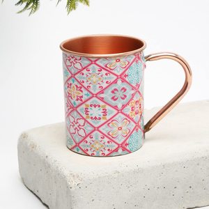 KING INTERNATIONAL Design Unique tasse en cuivre pur nouveau produit personnalisé émail logo tasses ustensiles en cuivre articles en cuivre horoscope - Product Image 2