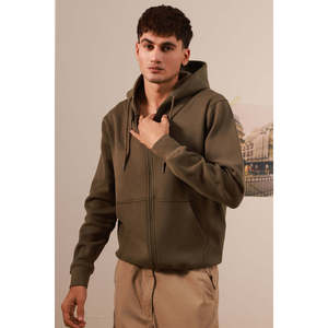 เสื้อฮู้ดขนแกะสำหรับผู้ชายระบายอากาศและปักผู้ผลิตขายส่ง - Product Image 6