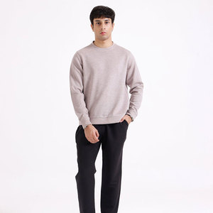 Sudaderas de manga larga sueltas de mezcla de algodón básicas personalizadas de alta calidad para hombre, último diseño, moda Lisa para invierno - Product Image 4