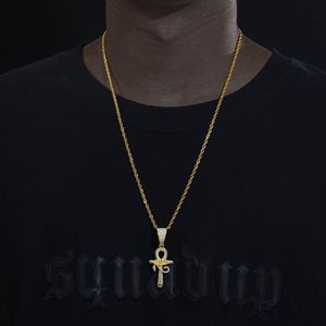 S925 Moissanite Evil Eye Ankh Croix Pendentif - Product Image 2