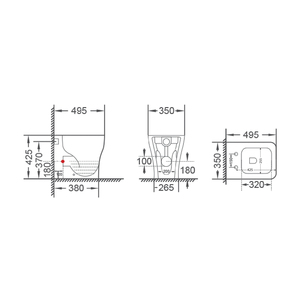 Jarrón de tulipán montado en la pared sin montura Elegante y elegante Categoría de producto Decoración de pared - Product Image 3