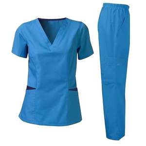 Uniformes médicaux extensibles confortables pour femmes Ensembles de gommage d'hôpital de couleur à la mode Propres conceptions Uniformes d'infirmière Confortable Élégant - Product Image 2