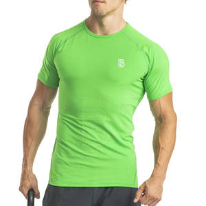 Venta caliente gimnasio Fitness pantalones cortos ligero Atlético manga corta Camiseta transpirable gimnasio Fitness camiseta para hombres - Product Image 1