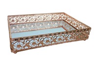 Nampan Sajian Keramik Porselen Ramah Lingkungan yang Elegan dengan Lapisan Enamel Warna-warni untuk Acara Perayaan, Dekorasi Rumah, Teh, Kopi, Camilan & Makanan Pembuka