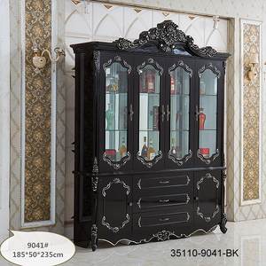 Armoire en verre en bois moderne 35110-9033 - Product Image 4