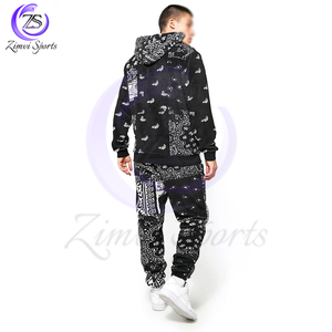 2025 Color de contraste blanco negro con capucha nueva llegada totalmente personalizado hecho diseño único ropa exterior para adultos chándales de invierno - Product Image 2
