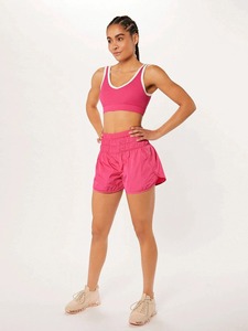 Sujetador deportivo de diseño personalizado para mujer, ropa de entrenamiento de gimnasio de Color sólido, Sujetador deportivo para mujer - Product Image 5