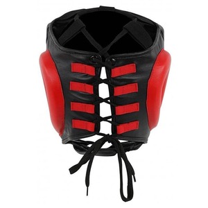 Protector de Cabeza de Boxeo Personalizado OEM de Alta Calidad Hecho con Cuero Vacuno 100% Genuino con Logotipo y Etiquetas Personalizadas para Adultos - Product Image 5