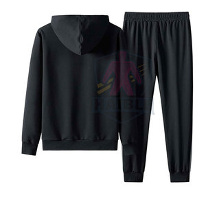 ชุดวอร์มผู้ชายแบบมีฮู้ด ระบายอากาศได้ดี ทรงปกติ ลายเรียบ คุณภาพสูง เหมาะสำหรับฤดูหนาว - Product Image 2