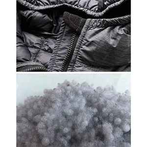 Veste d'hiver noire coupe-vent et chauffante pour hommes personnalisée avec col à capuche 100% nouveau design rembourré en nylon - Product Image 4