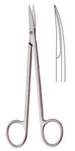 กรรไกรผ่าตัดใช้ในโรงพยาบาลและห้องผ่าตัดทำจากสเตนเลสสตีลใบมีดคมใช้ด้วยมือ - Product Image 6