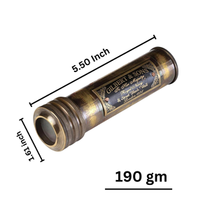 Caleidoscopio de latón Vintage con acabado antiguo, regalo de decoración náutica hecho a mano para el hogar y el trabajo, diseño personalizado único - Product Image 2