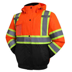 Vente d'usine veste de sécurité en polyester veste de travail pour hommes construction unisexe vêtements de travail réfléchissants de sécurité lourde - Product Image 6