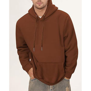 Sudadera con Capucha Extra Grande para Hombre, Sin Cordones, 100% Algodón, Estilo Urbano, con Logotipo Estampado, Bordado de Invierno - Product Image 6