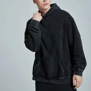 Sudaderas con Capucha de Invierno con Lavado Ácido Personalizadas para Hombre, Calidad Premium, Talla Grande, 100% Algodón Felpa, Hombros Caídos, Sudadera Gruesa - Product Image 6