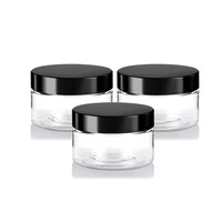 Pot cosmétique cylindrique en plastique PS 100 ml à large ouverture, emballage personnalisé, vente en gros d'usine, avec couvercle à vis, pour crème visage, sucre, aliments