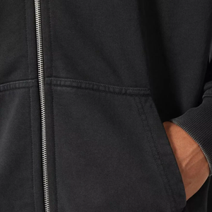 Sudadera con Capucha de Alta Calidad para Hombre, de Algodón y Felpa, con Cierre, Hombros Caídos, Diseño Personalizado, Estilo Cuadrado, Gruesa, Unisex - Product Image 4