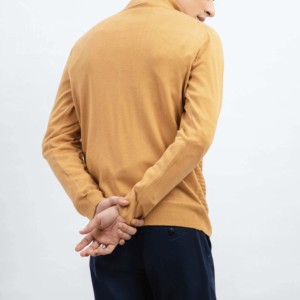 Breathable Multi Color Striped Design Pattern High Quality Crewneck 100% Cotton Spring Long Sleeve Men's Sweaters - Product Image 3