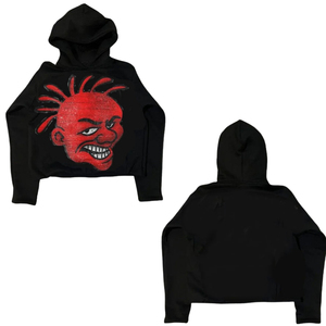 Wholesale Printed Autumn Polyester Cotton <b>Blend</b> Hooded Oversized Loose Hoodies Premium Warm Soft Cozy Durable Pocket Unisex - Product Image 6