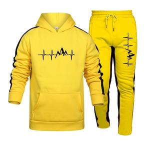 Chándal para hombre Gran oferta Otoño Invierno Hombres Conjunto de dos piezas al aire libre Ropa deportiva Pantalones de chándal Sudadera con capucha Moda Cómodo Casual Jogging - Product Image 5