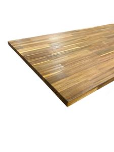 Panel de encimera articulado con dedos de madera de acacia con acabado de teca dorada, aceite de cera para cocina, comedor, baño, uso al aire libre, Material de cuarzo - Product Image 3