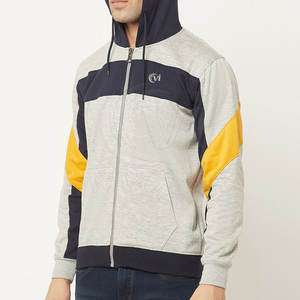 เสื้อฮู้ดมีซิปสำหรับผู้ชายทำจากปากีสถาน - Product Image 4