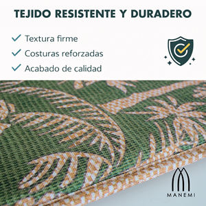 Cojín para Silla Repelente al Agua de 40x40x2 cm para Uso en Interiores y Exteriores, Fácil de Limpiar con Correas de Sujeción - Product Image 6