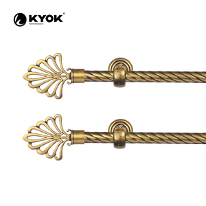 ปลายม่าน KYOK ดีไซน์ทันสมัย สีขาวดำ ทำจากพลาสติก ติดตั้งง่าย สำหรับตกแต่งบ้าน - Product Image 5