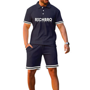 Ensemble de survêtement décontracté pour homme avec logo personnalisé, 2 pièces, respirant, polyester/coton, vêtements de golf - Product Image 6