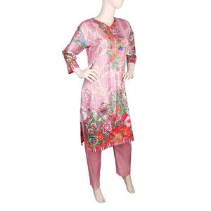 Traje de Dos Piezas Estampado para Mujer - Rosa - Product Image 1