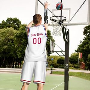 Uniforme ligero de baloncesto de poliéster 100% para adultos Estilo único Color personalizado Conjunto de talla grande de alta calidad Transpirable - Product Image 2