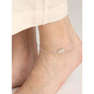 Chevillères/Payals 100 % Argent 925 Véritable pour Femmes et Filles, Plaqué Or 18K, Technologie d'incrustation personnalisée, Bijoux Diamant et Perle, Pierre Principale - Product Image 3