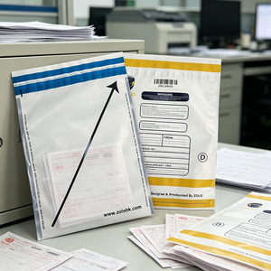 Bolsas de Depósito Bancario a Prueba de Manipulación con Números de <span class=keywords><strong>Serie</strong></span> Secuenciales, Bolsas de Seguridad Coextruidas para Transporte de Efectivo y Valores - Product Image 1
