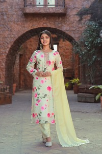 Beste Qualität Reyon Frauen <span class=keywords><strong>Kurtis</strong></span> mit Salwar Hot Selling Schöne indische & pakistani sche Anzüge Kaufen Sie zum besten Preis - Product Image 5