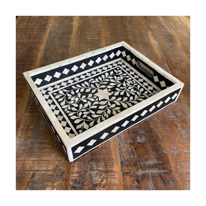 Bandeja de servicio con incrustaciones de hueso puro de primera calidad 2025, mesa de comedor, bandeja de servicio decorativa para el hogar, Hotel y restaurante, suministros calientes - Product Image 2