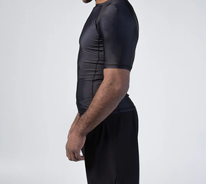 เสื้อแรชการ์ดสำหรับผู้ชายผู้ใหญ่ ป้องกันแสงแดด UPF 50+ แห้งเร็ว แขนยาว ผลิตจากผ้าโพลีเอสเตอร์/ไนลอน - Product Image 3