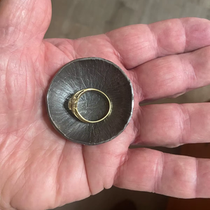 Hammered Pure Copper Jewelry Tray Handcrafted Copper Ring Holder <b>Decorative</b> Copper Trinket Tray <b>Small</b> Copper Catchall Tray - Product Image 2