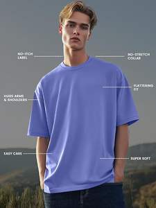 Mode personnalisé lavage à l'acide graphique t-shirt hommes surdimensionné Vintage T-Shirt imprimé 100% coton été goutte épaule grande taille t-shirt - Product Image 4