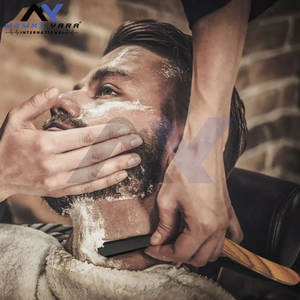 Afeitadora de peluquero de borde recto de acero inoxidable clásica, afeitado de salón de precisión ergonómico duradero para afeitado de hombres - Product Image 3