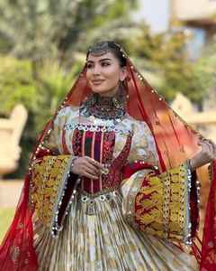 Best Selling Afghan Kuchi <b>Dress</b> for Women Handmade Traditional Tribal Wedding <b>Dresses</b> Long Sleeves Plus Size for <b>Adults</b> - Product Image 3