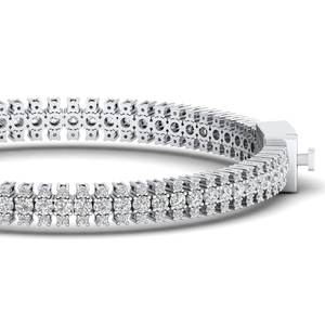 REYES Handmade 925 Sterling <b>Silver</b> GRA Certified Moissanite Tennis <b>Bracelets</b> For Women Luxury Wedding Party Wear Fine Jewelry - Product Image 3