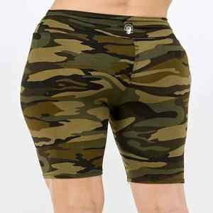 Ropa Deportiva ÚNICA, Shorts Deportivos Negros de Cintura Alta para Mujer, Poliéster/Spandex/Algodón, Antiarrugas, Secado Rápido, Transpirable - Product Image 5